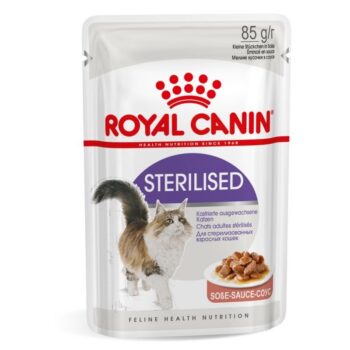 تصویر محصول پوچ Royal Canin مخصوص گربه بالغ عقیم شده مدل STERILISED در آبگوشت (Gravy) - 85 گرم
