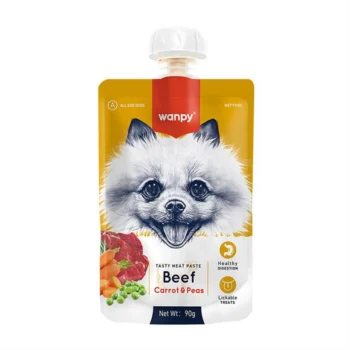 تصویر محصول پودینگ Wanpy تشویقی مخصوص سگ مدل Pudding Beef تهیه شده از گوشت گاو - وزن 90 گرم