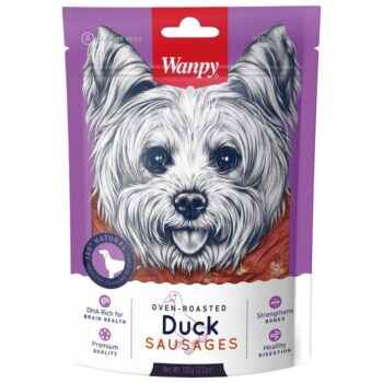 تصویر محصول تشویقی سگ Wanpy مخصوص سگ مدل Duck Sausages تهیه شده از گوشت اردک - 100 گرم