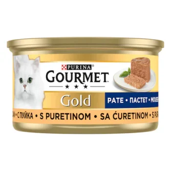 تصویر محصول کنسرو Gourmet Gold مخصوص گربه بالغ مدل پته تهیه شده از بوقلمون - 85 گرم