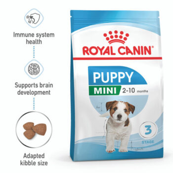 تصویر محصول غذای خشک مخصوص توله سگ Royal Canin مدل Mini Puppy مناسب برای توله سگ های نژاد کوچک - 2 کیلوگرم