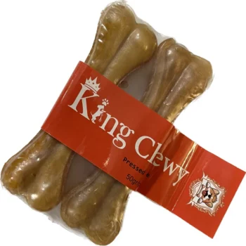 تصویر محصول تشویقی King Chewy مدل استخوان ژلاتینی 13 سانتی - 2 عددی