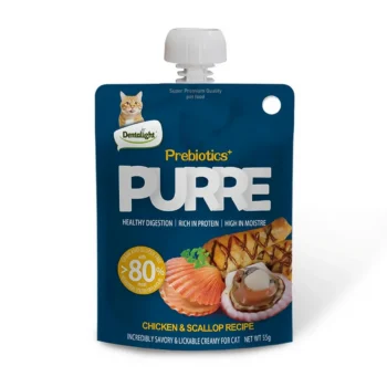 پودينگ پروبيوتيک پلاس Dentalight تهیه شده از مرغ و صدف مخصوص گربه - 55 گرم
