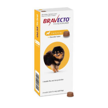 عکس قرص جویدنی MSD مدل Bravecto 112/5 mg مخصوص سگ با وزن 2 تا 4 کیلوگرم - 1 عدد