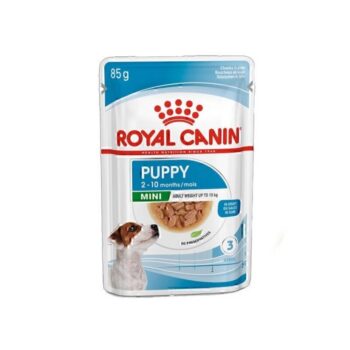 عکس پوچ Royal Canin مدل Mini Puppy مخصوص سگ های زیر یک سال نژاد کوچک - 85 گرم