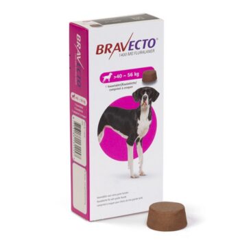 عکس قرص جویدنی MSD مدل Bravecto 1400 mg مخصوص سگ با وزن 40 تا 60 کیلوگرم - 1 عدد