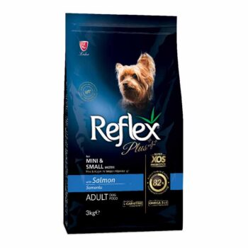 عکس غذای خشک Reflex Plus مخصوص سگ های Adult نژاد کوچک تهیه شده از ماهی سالمون - 3 کیلوگرم