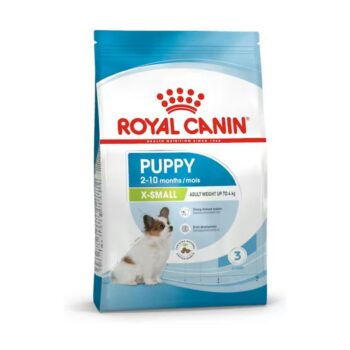 عکس غذای خشک مخصوص سگ Royal Canin مدل X-Small Puppy مخصوص توله سگ های نژاد بسیار کوچک - ۱.۵ کیلوگرم