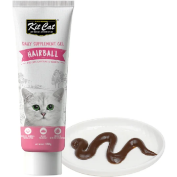 عکس خمير مالت Kit Cat مدل Anti-Hairball مخصوص گربه - 120 گرم