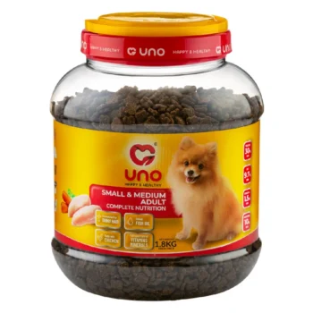 عکس غذای خشک Uno مدل Small & Medium Adult Dog مخصوص سگ بالغ نژاد کوچک و متوسط - 2 كيلوگرم