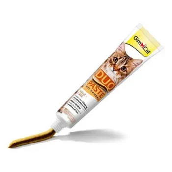 عکس خمیر مالت GimCat مدل Duo Paste مخصوص گربه با طعم پنیر - 50 گرم