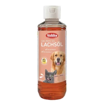 روغن ماهي Nobby مخصوص سگ و گربه حاوي امگا 3 و 6 - 250 ميلي ليتر