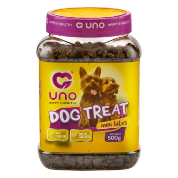 عکس تشويقی Uno مدل Mini Bites تهيه شده از مرغ مخصوص سگ - 500 گرم